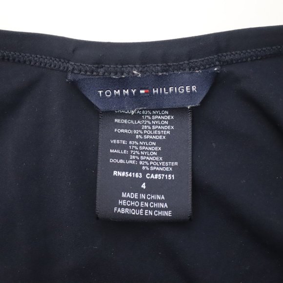 Tommy Hilfiger Womens Size 4 Ruffle Front Halter One-Piece Swimsuit - Picture 5 of 5